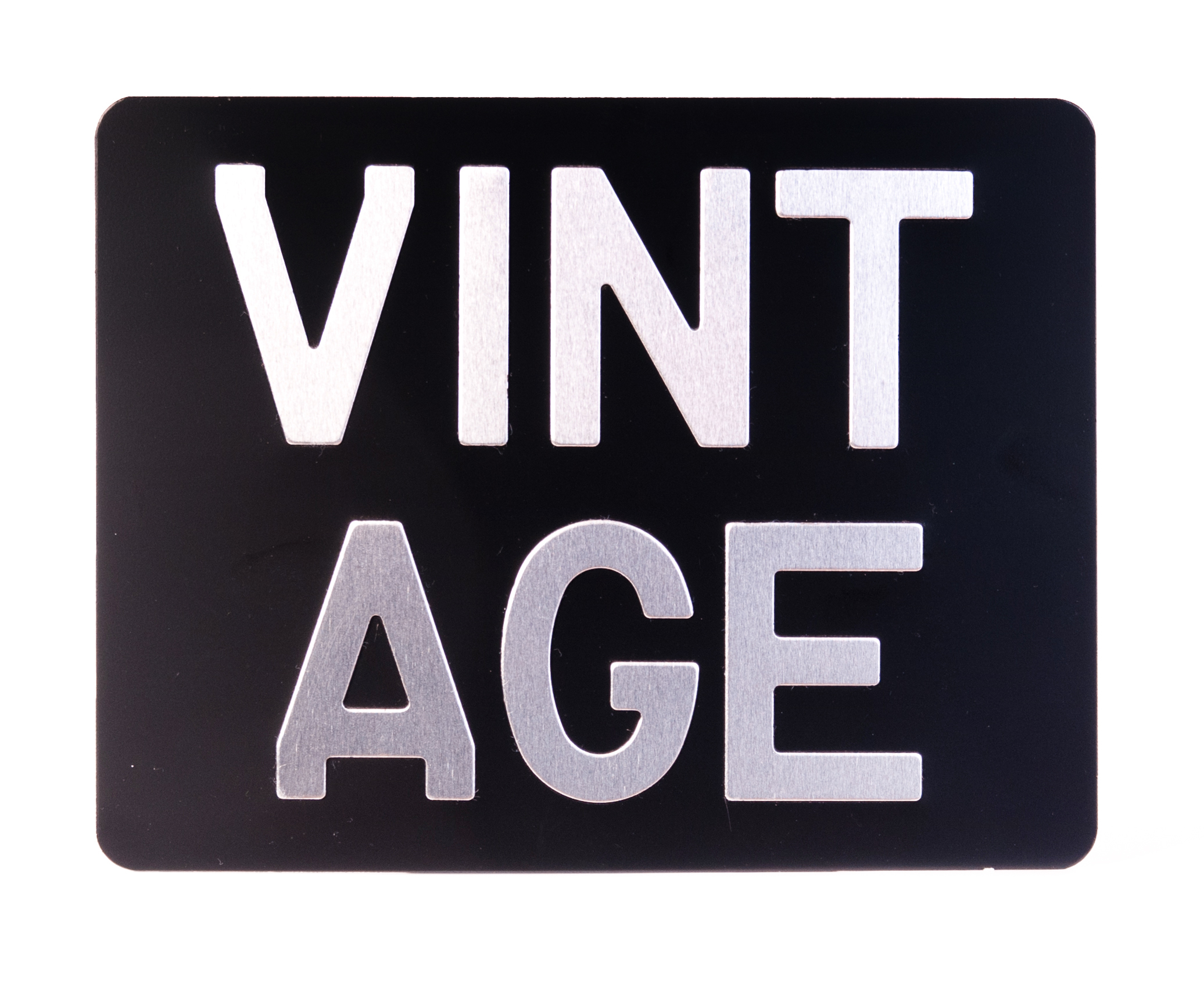 Motorcycle Plates Pressed Black with Silver Digits